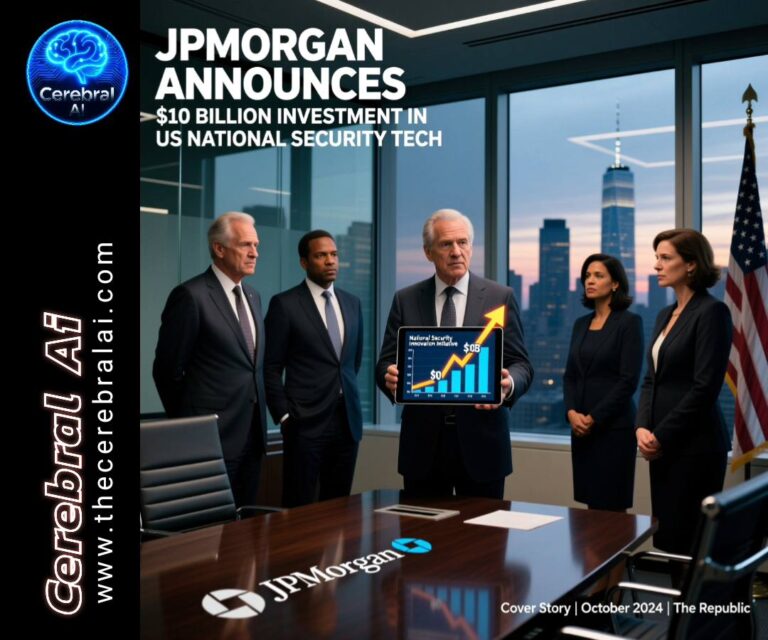 JPMorgan Announces Massive $10 Billion Investment in US National Security Tech Companies 2025 | A Special Report