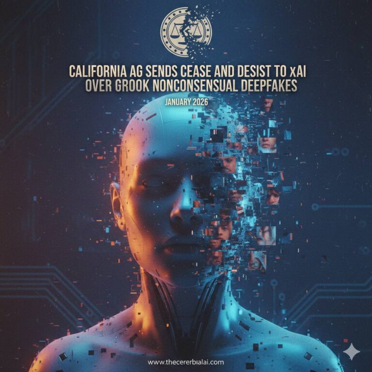 California AG Sends Cease and Desist to xAI Over Grok Nonconsensua