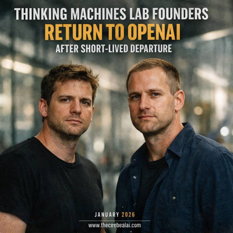 Thinking Machines Lab Founders Return to OpenAI After Short-Lived Departure 2026